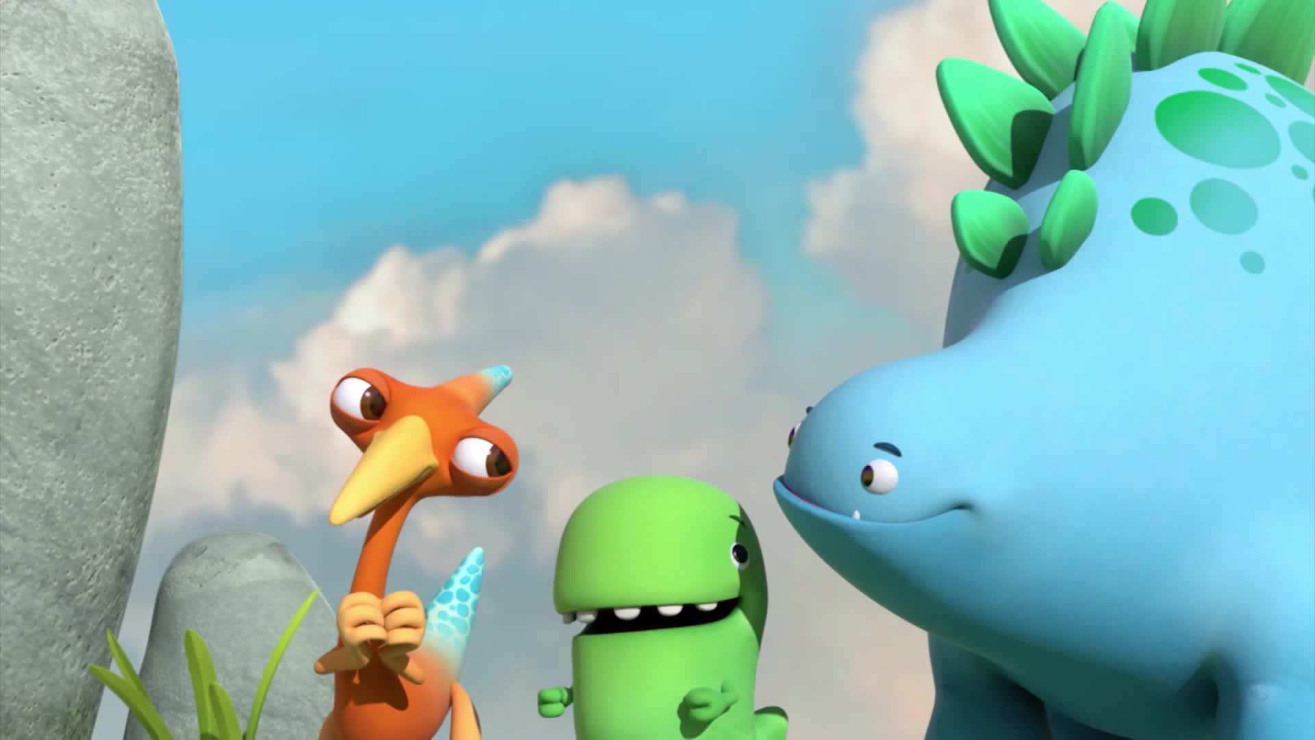 恐龙乐园:东东太惨了,被这么大一个恐龙压了,差点压成肉饼