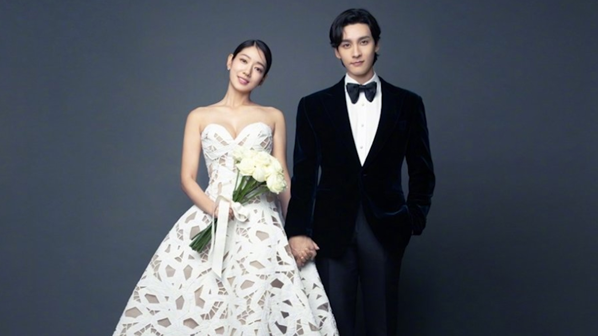 朴信惠崔泰俊婚纱照曝光婚礼现场好浪漫女方孕肚明显满脸幸福