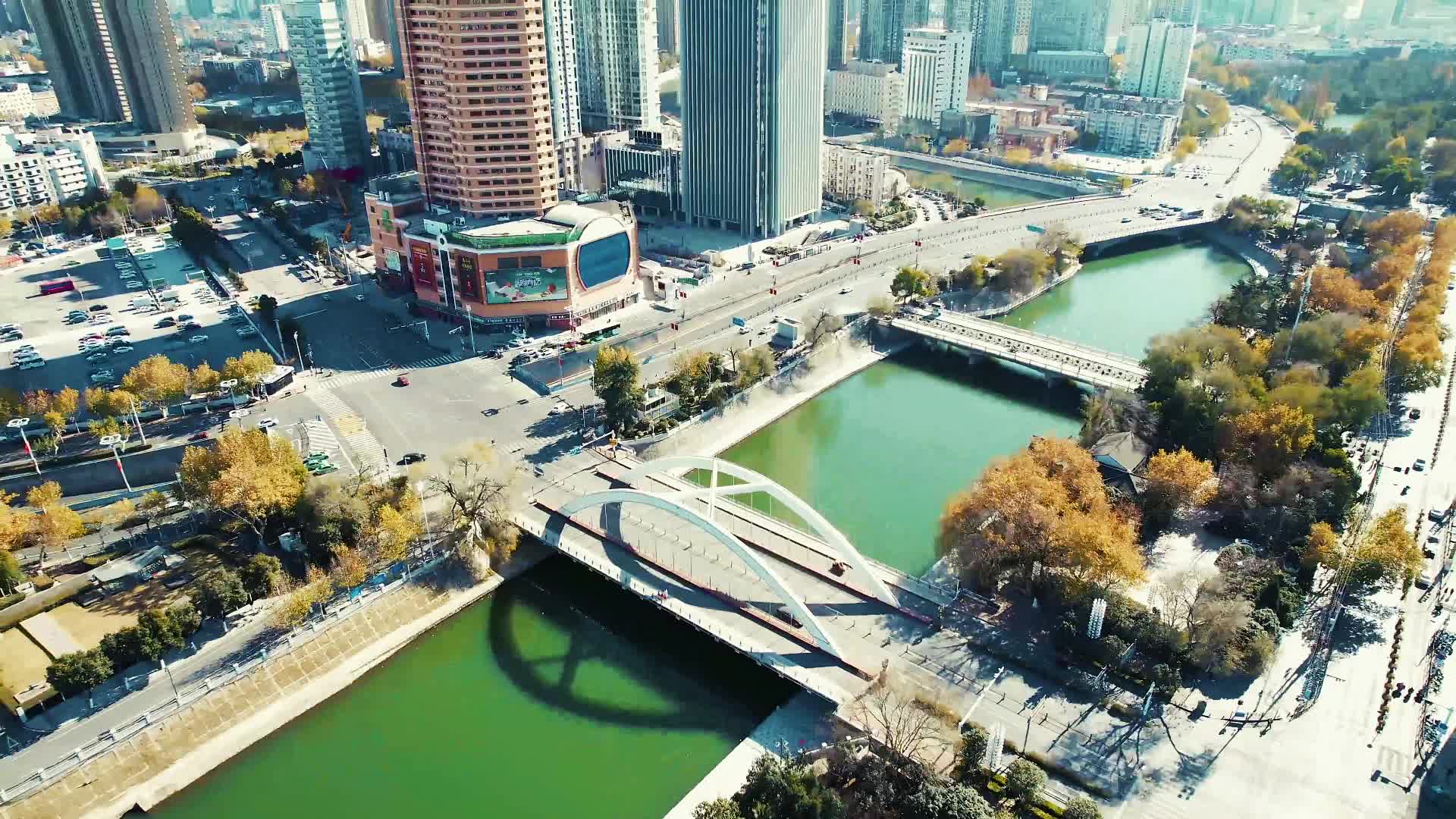 航拍合肥大东门美景