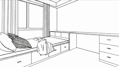 这5种榻榻米设计解决了90的小卧室布局