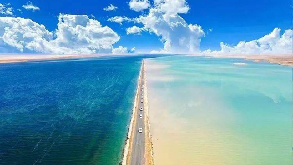 青海西台吉乃尔湖水上公路：泾渭分明之美的探索与保护|青海|西台|乃尔_新浪新闻