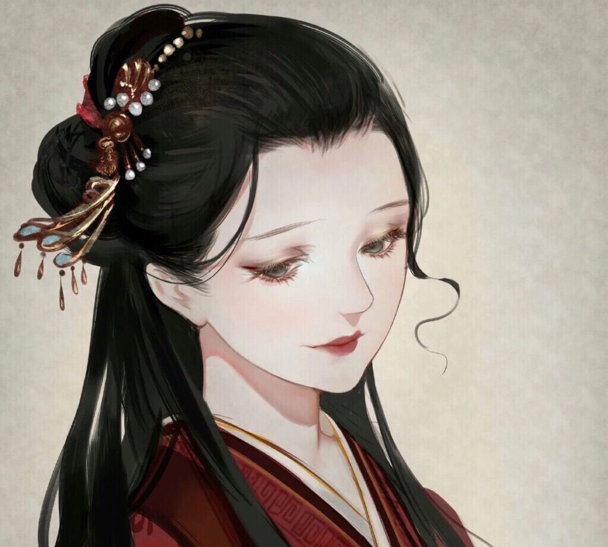 古风女生头像 白茶清欢无别事 我在等风也等你