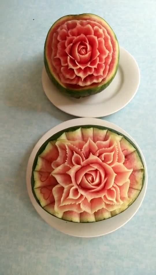 水果雕刻西瓜艺术造型雕刻__财经头条
