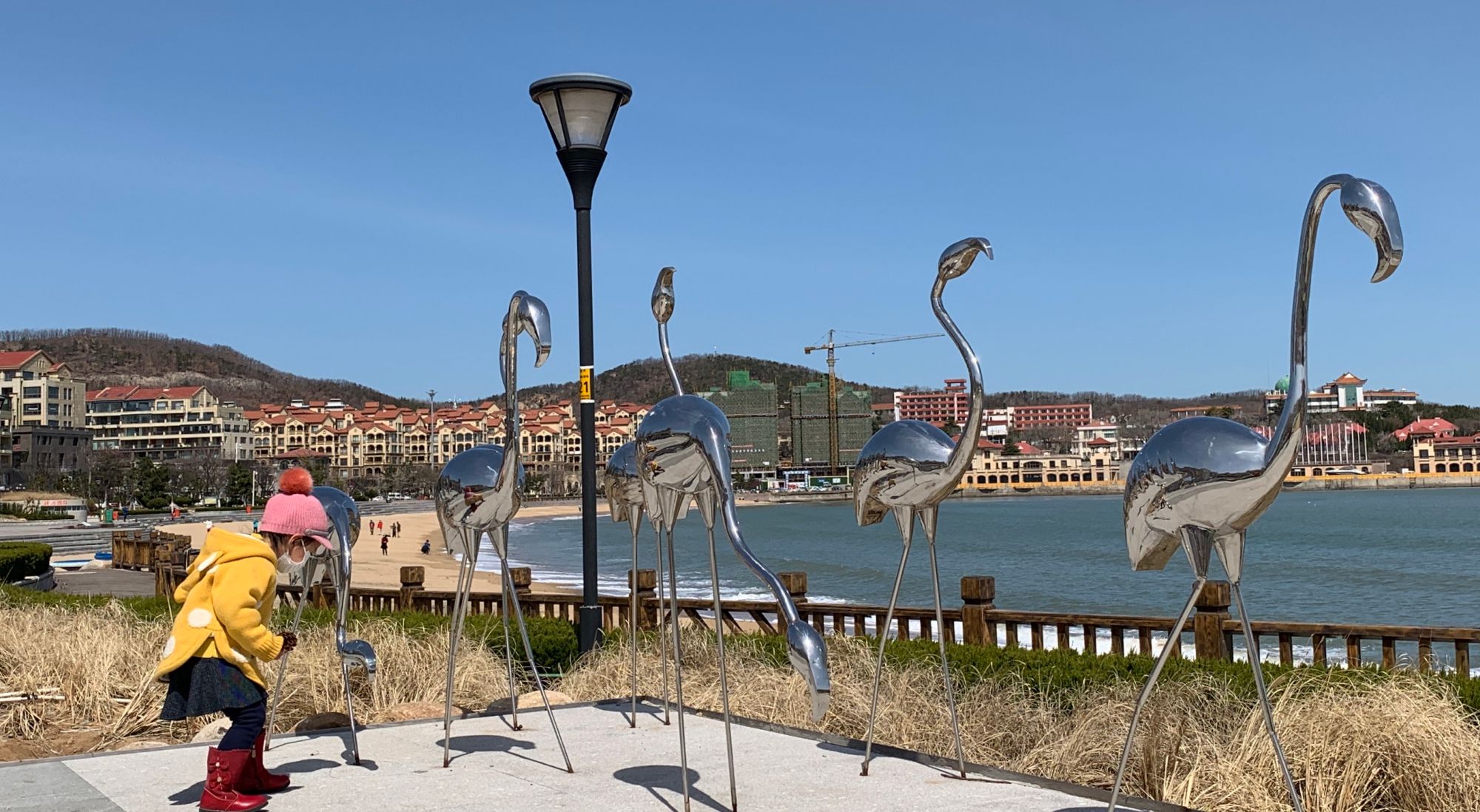 威海半月湾公园春光美又美