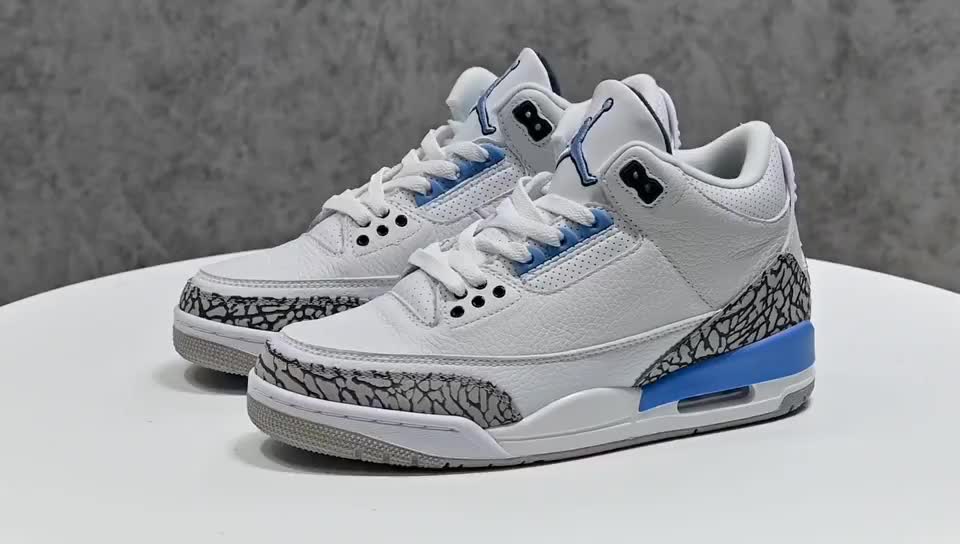 air jordan 3"unc"aj3 北卡蓝 ct8532-104
