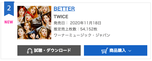 Twice Better 在oricon每日单曲榜上排名第二 即时尚 Twice Better 在oricon每日单曲榜上排名第二 即时尚