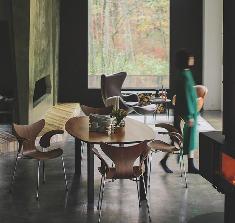 lily™椅,丹麦国宝级设计师arne jacobsen 设计的最后一把椅子