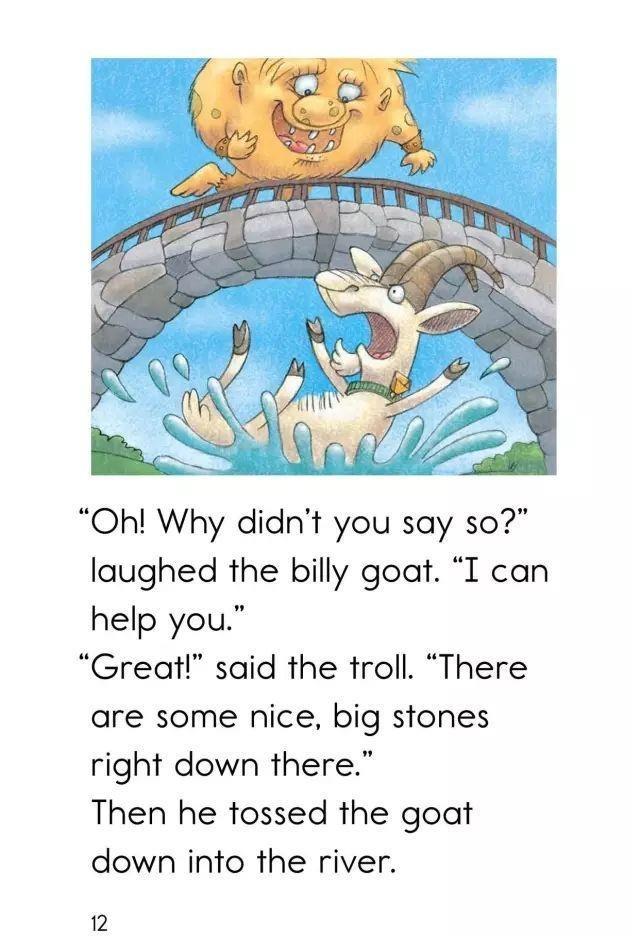 中英文双语绘本故事trollbridge怪物之桥