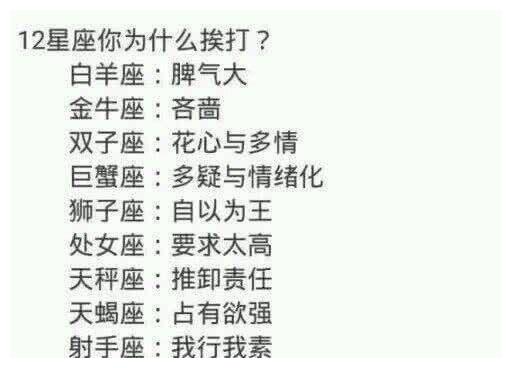 12星座挨揍都是因为什么?当她们被夸时都有什么心理活动?休闲区蓝鸢梦想 - Www.slyday.coM 12星座挨揍都是因为什么?当她们被夸时都有什么心理活动?休闲区蓝鸢梦想 - Www.slyday.coM