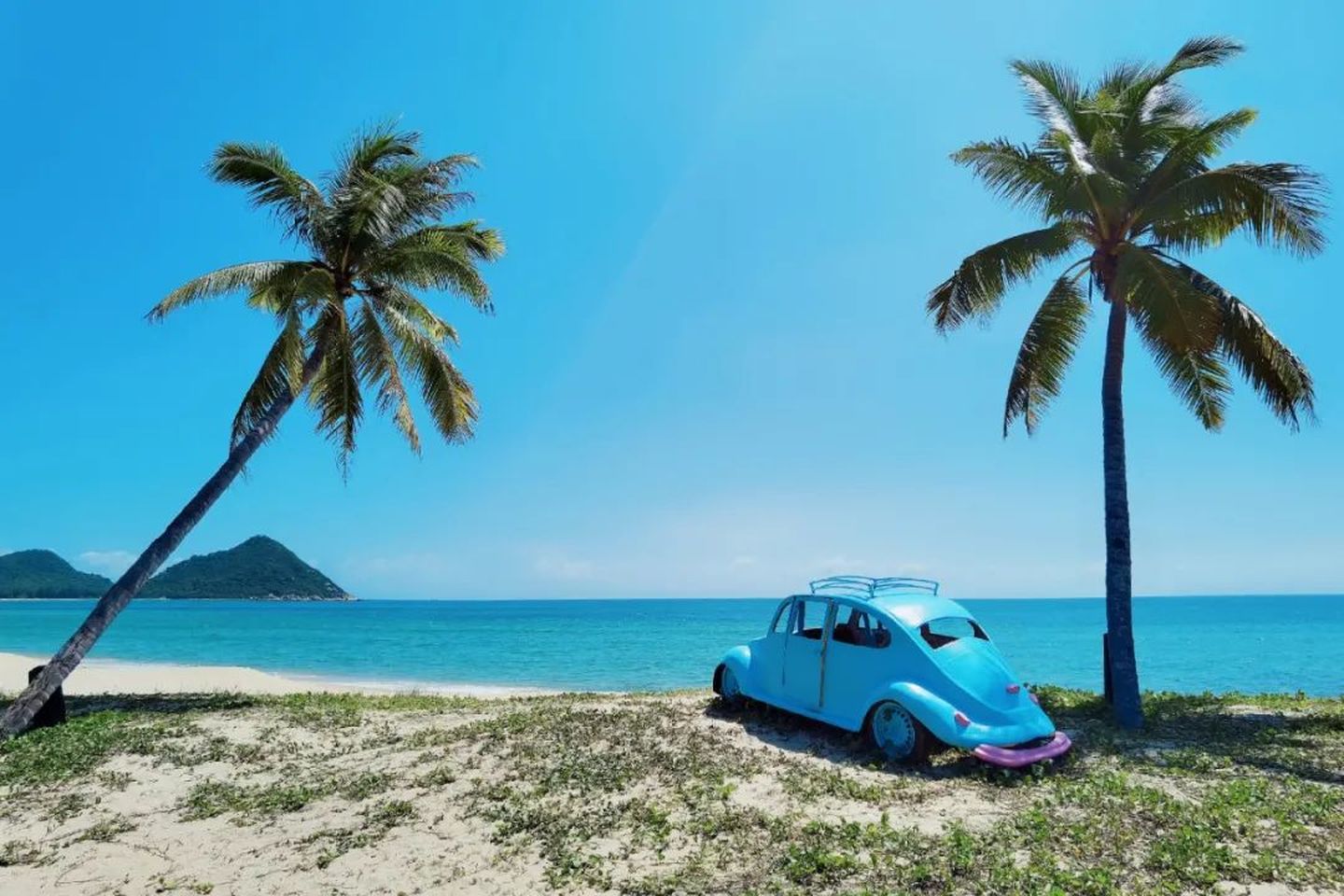 走进呆呆岛拥有较长的海岸线沙滩绝美