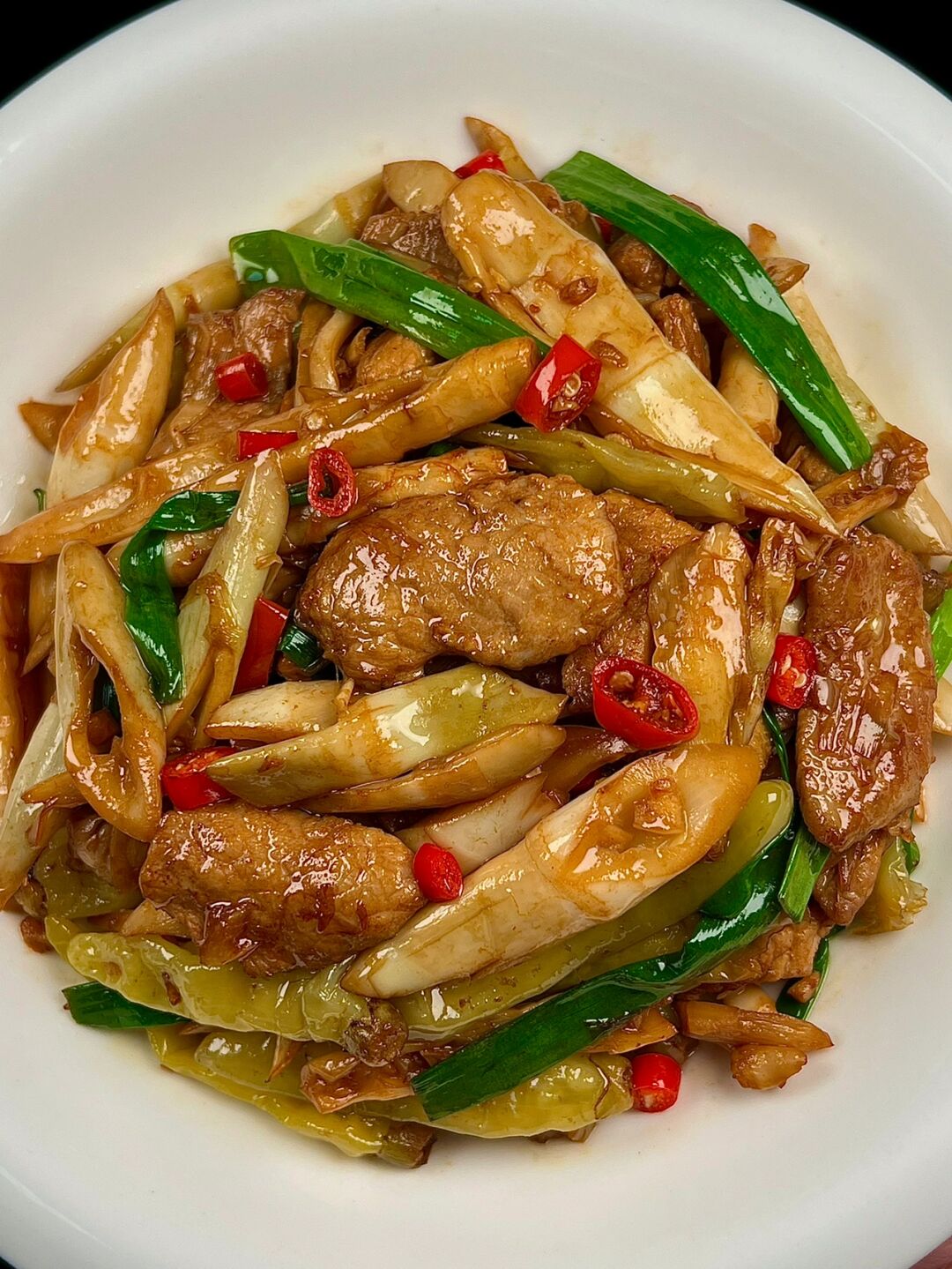 巨好吃竹笋炒肉新做法香辣入味竹笋的鲜嫩真下饭