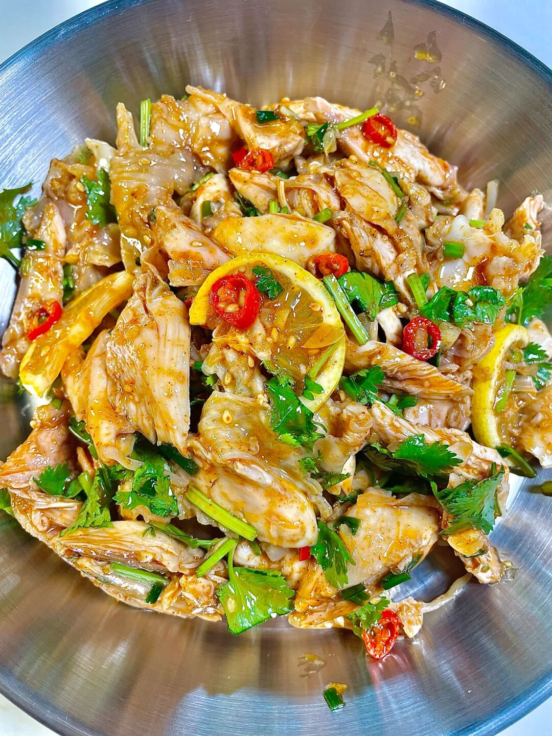 超简单的酸辣柠檬手撕鸡,酸辣开胃又下饭,再也不用担心没胃口__财经