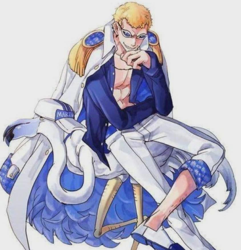 当海贼王里的海贼穿上了海军服,罗特别害羞,卡二有大将风范!