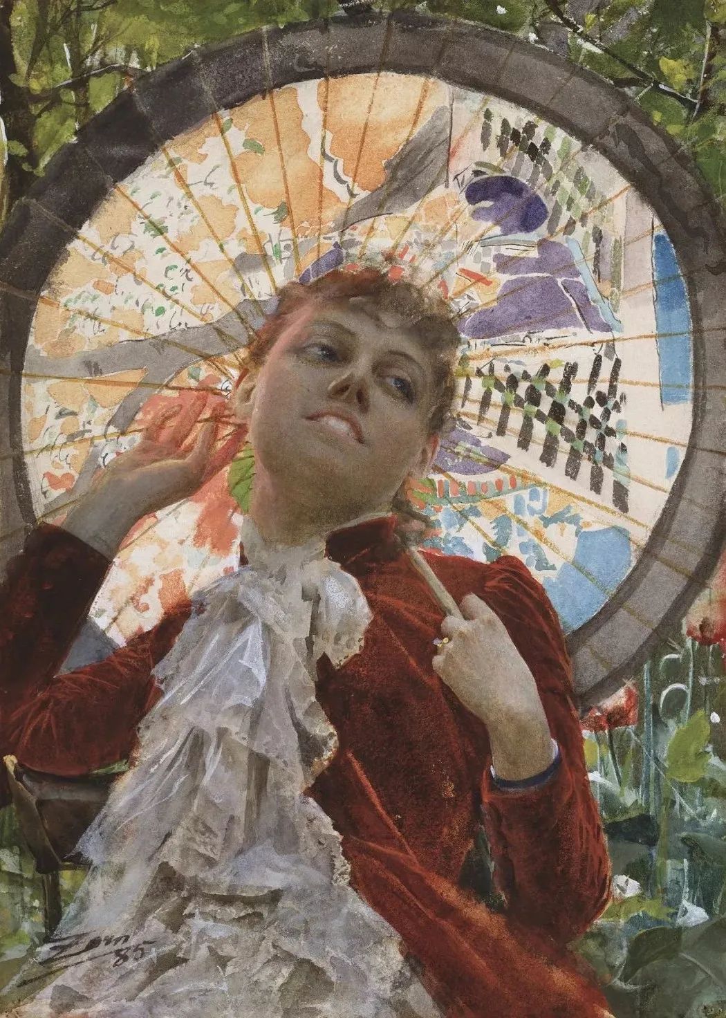 大师佐恩,其作品笔法轻快,色彩清朗,造型准确