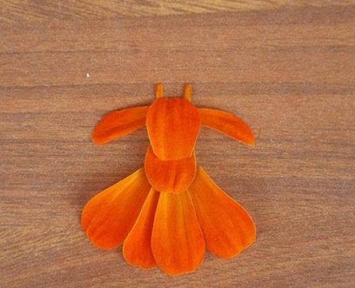 教你用花瓣制作创意儿童手工拼贴画之迷人的红裙子_高清图集_新浪网