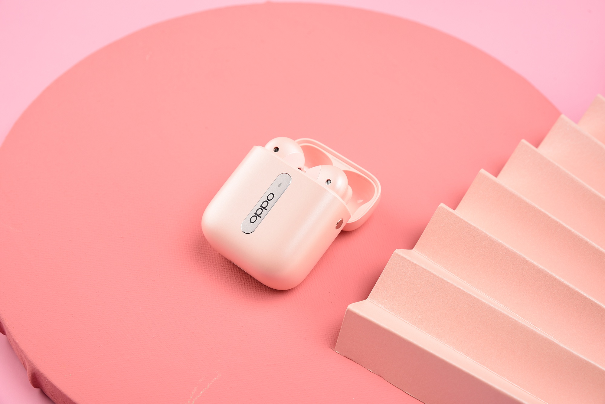 猛男配色爱了吗?oppo enco free无线耳机傲粉色图赏