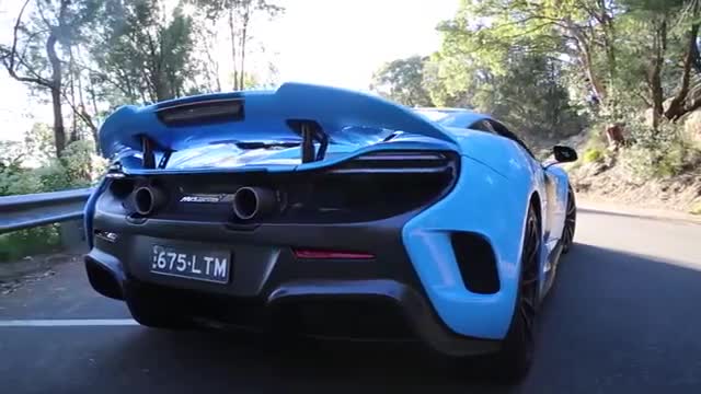 视频：McLaren675LT，蓝色涂装很亮眼！