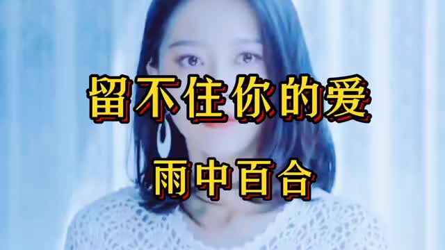 一首伤感情歌《留不住你的爱》守不住你情,爱来爱去都是无奈