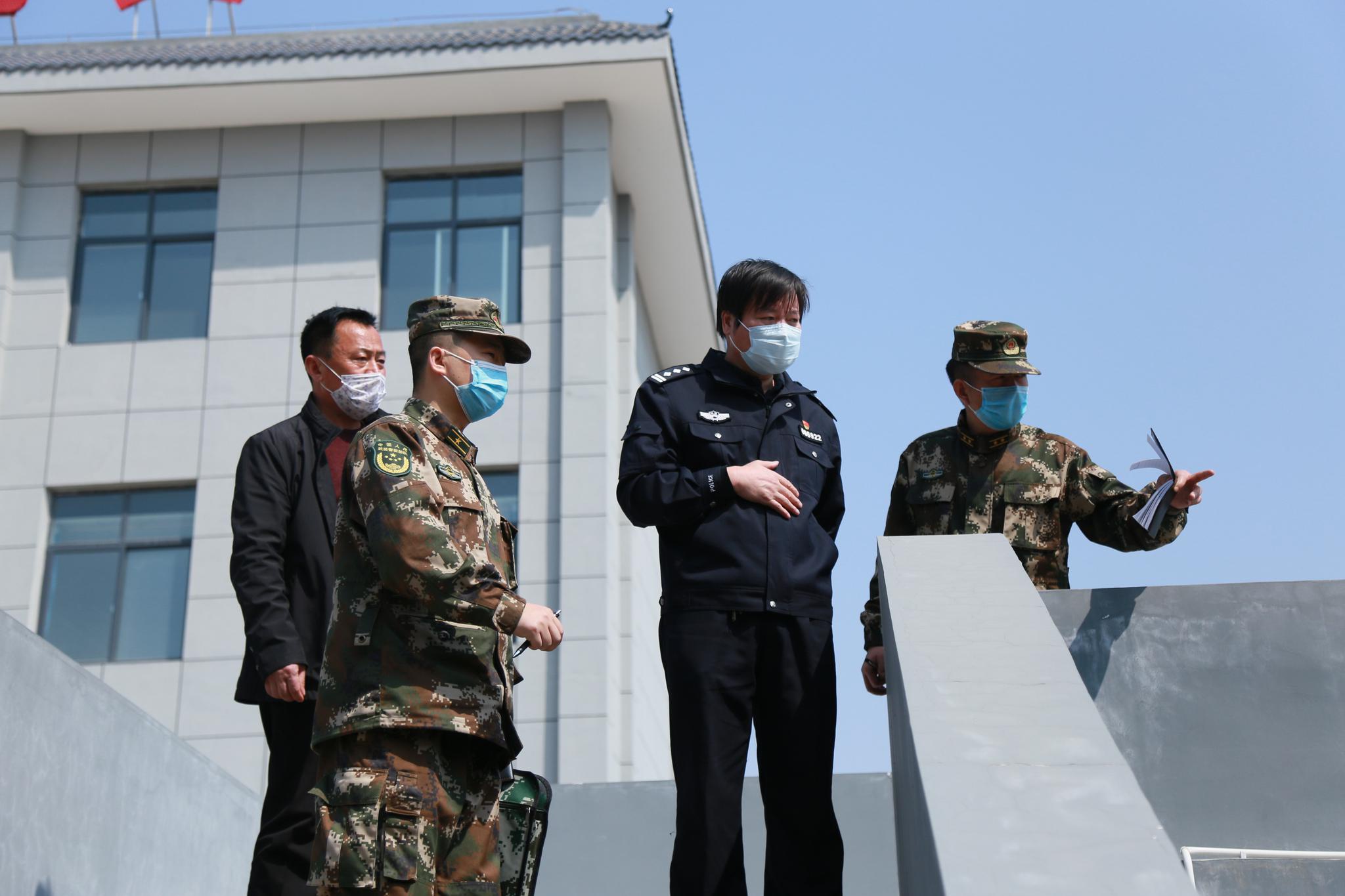 省厅监管总队,武警陕西总队检查验收合阳县新建看守所