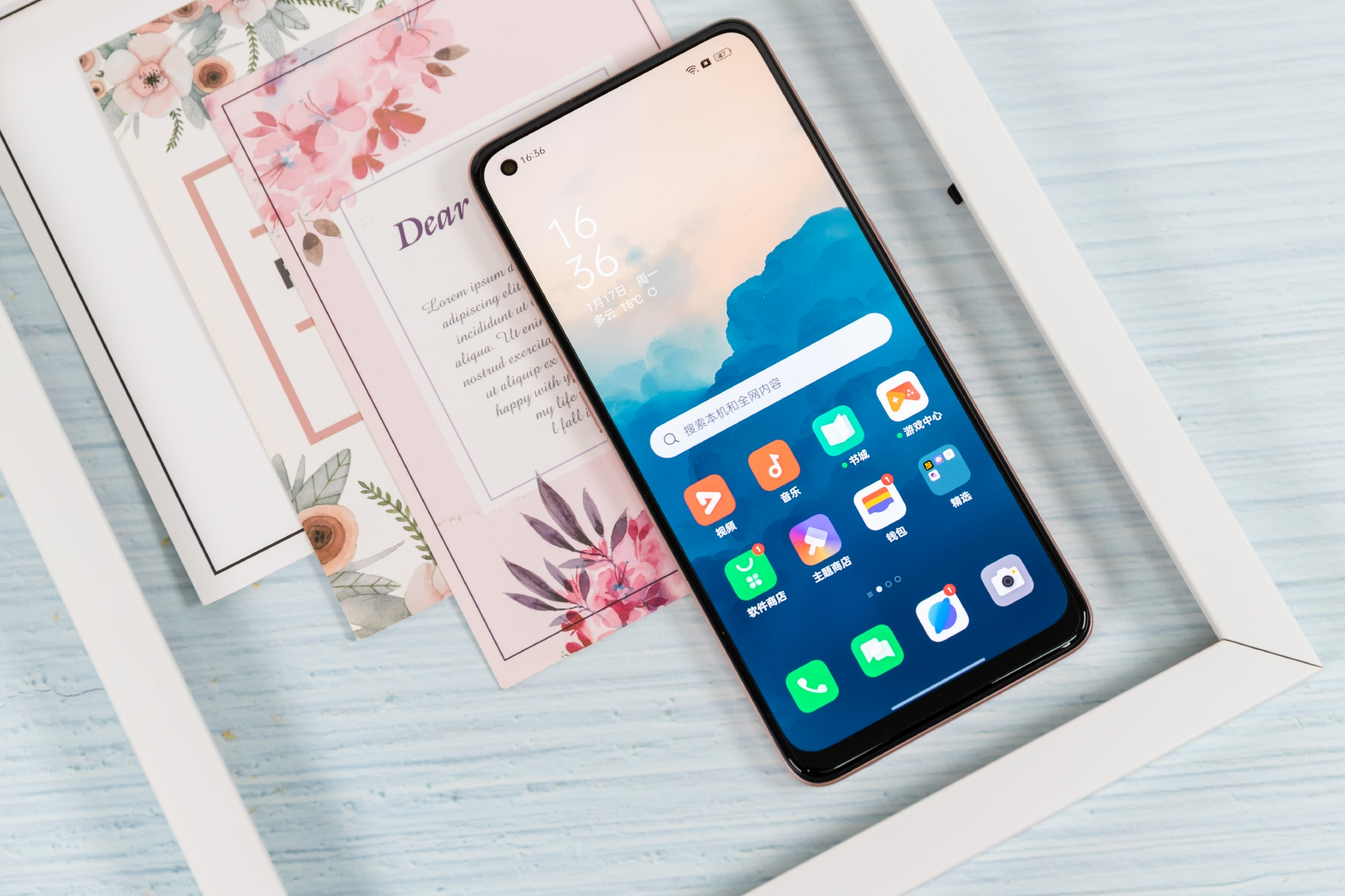 独特双子星环呼吸灯设计oppoa96图赏