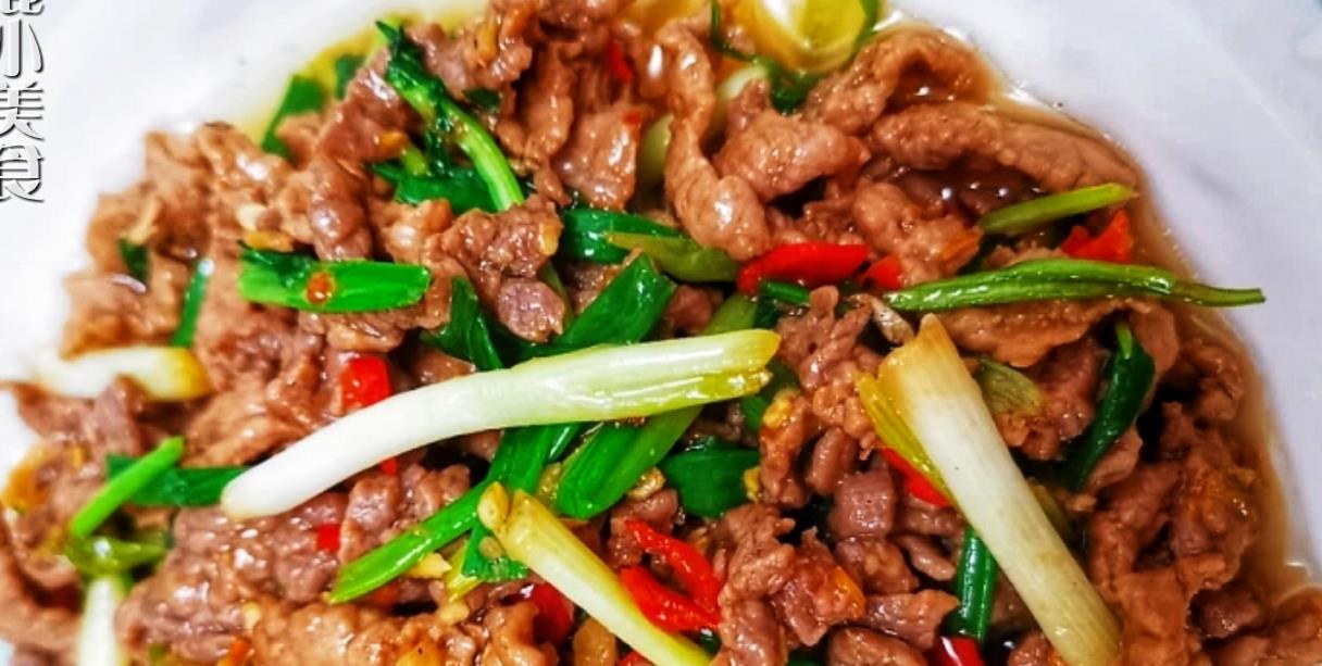 爆炒牛肉片时别只用淀粉腌制多加2料牛肉滑嫩不柴味贼香