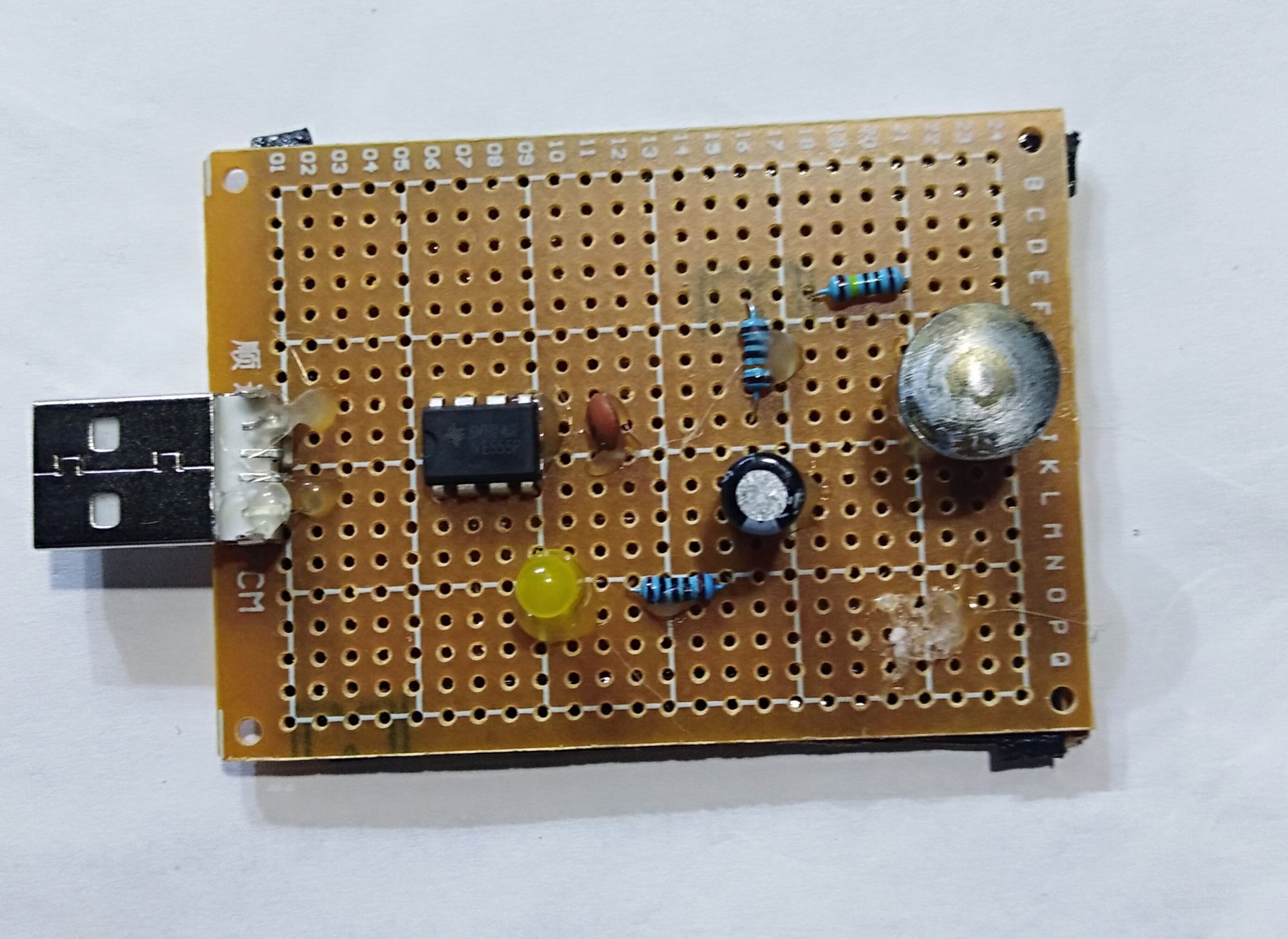 用ne555芯片制作触摸延迟灯555系列6