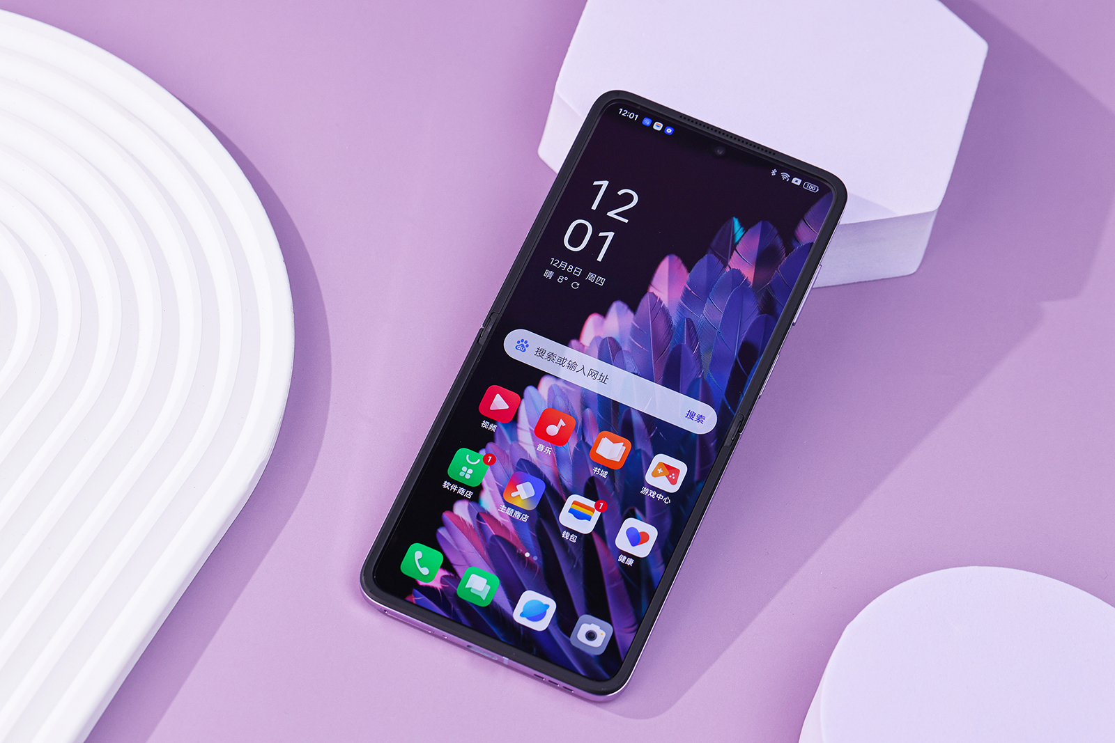 业界领先超大外屏设计oppo find n flip折叠屏手机图赏__财经头条