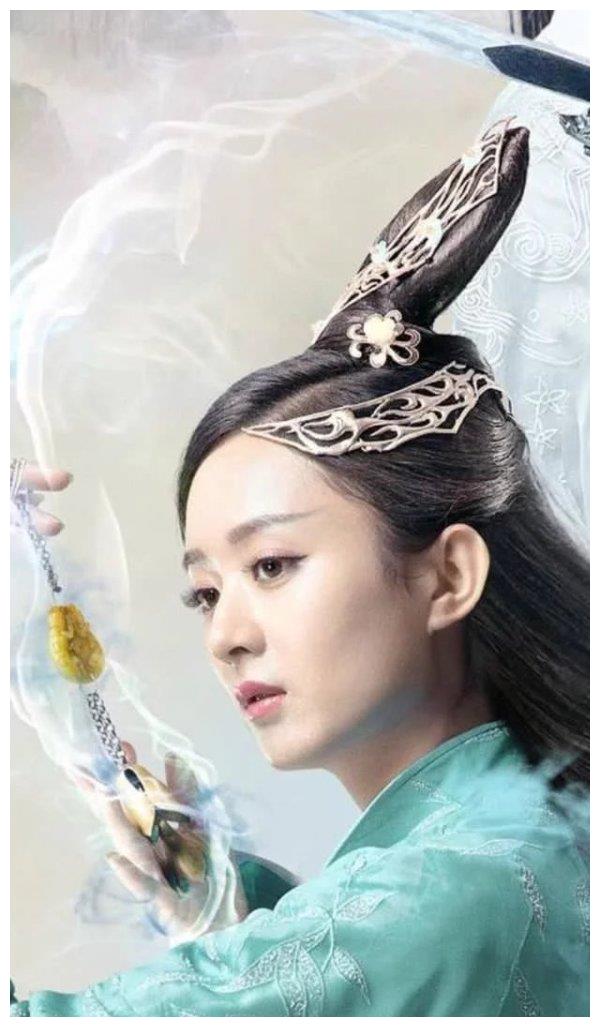 古装剧里的冲天髻,热巴全靠颜值撑,郑爽的"小揪揪"要上天了!