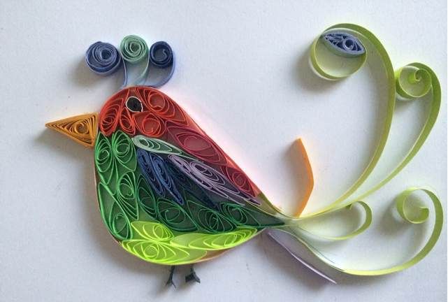 教你用衍纸制作可爱漂亮的小鸟