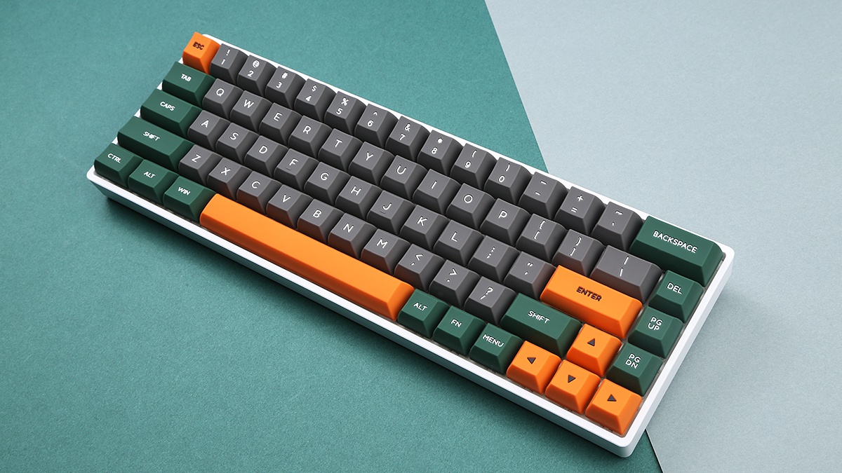 你试过硅胶键帽吗小呆虫gk68s双模机械键盘