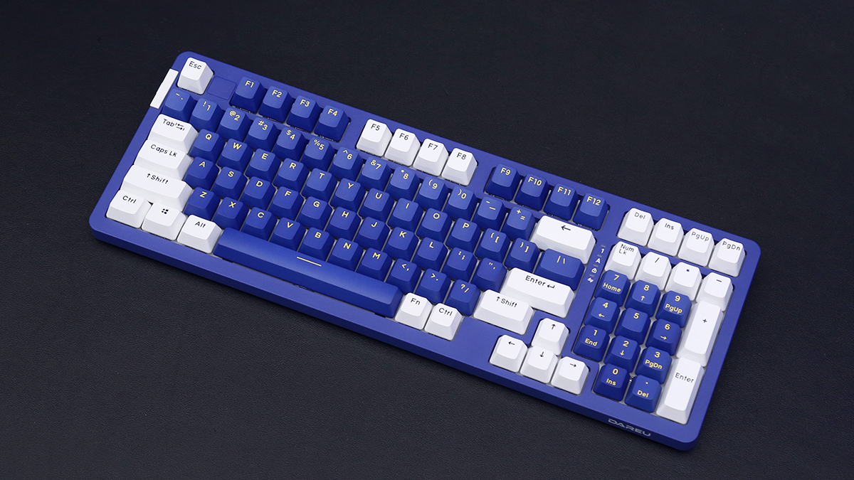 达尔优a98静电容轴键盘评测电容结构机械手感