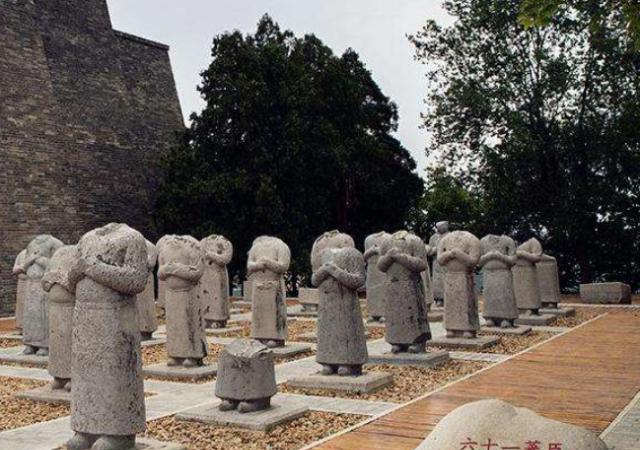 武则天墓前61个无头石人,真实身份已确定,但为何没有头颅?