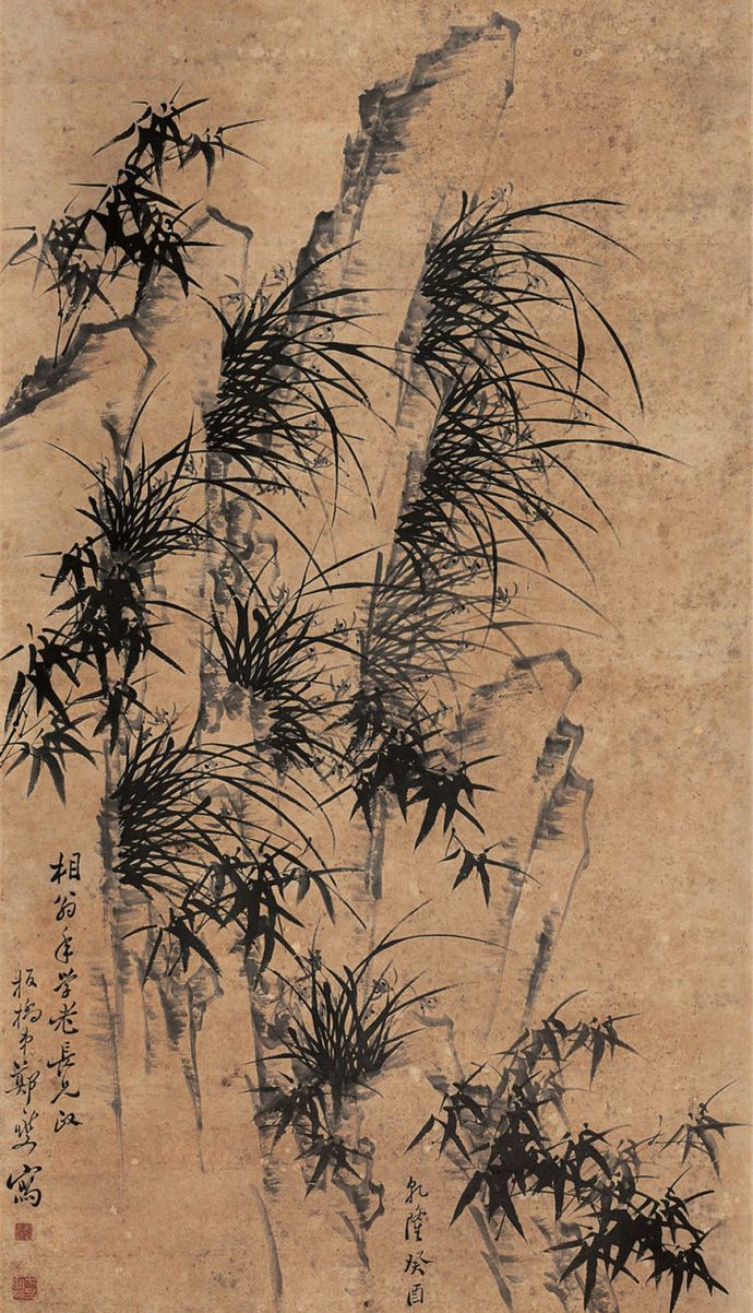 清代扬州八怪之一郑板桥画兰竹作品欣赏