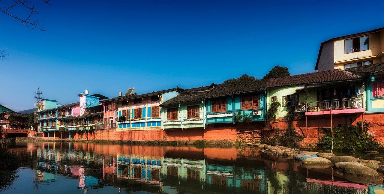 四川成都邛崃市大同古镇:一个特色独具的彩色古镇