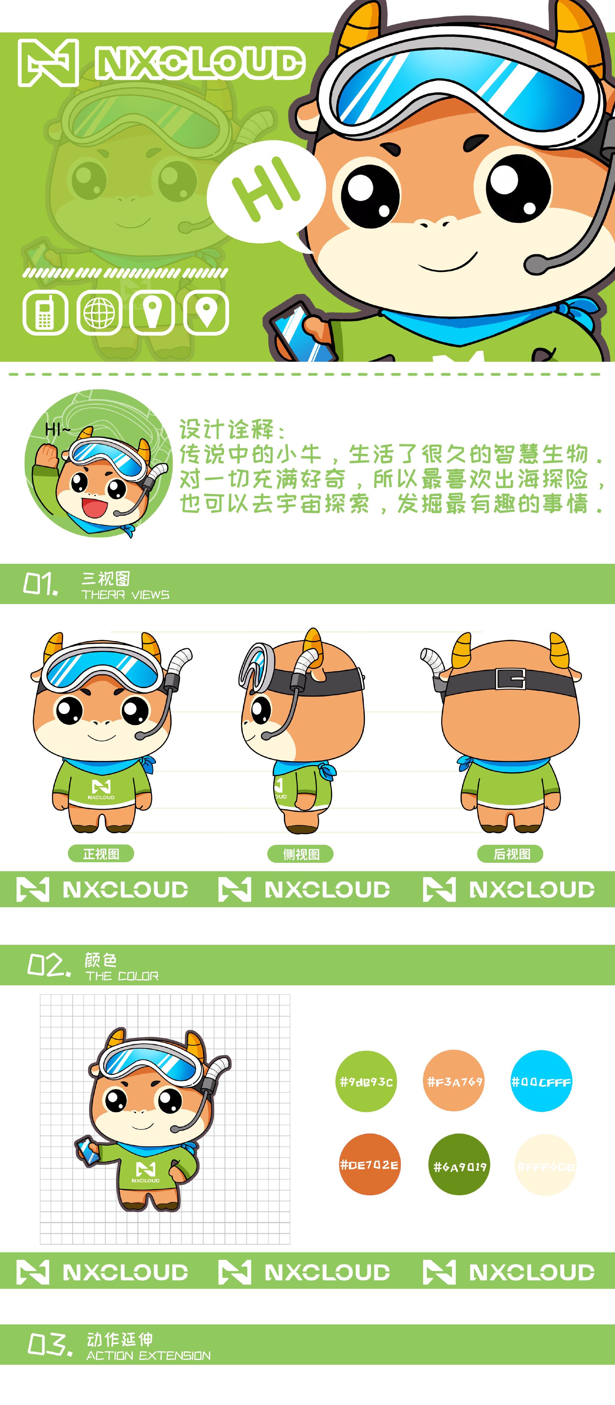 牛小信来了nxcloud牛信云吉祥物ip形象正式发布