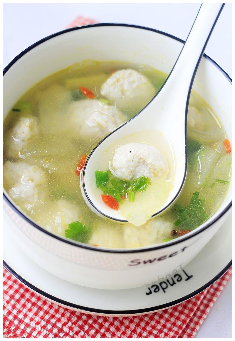 好吃不长肉去秋燥丸子汤清爽开胃又利尿q弹滑嫩太鲜美