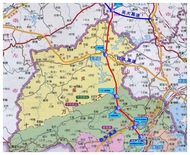 广西两条高速即将开工上思县从交通落后走到高速公路十字路口