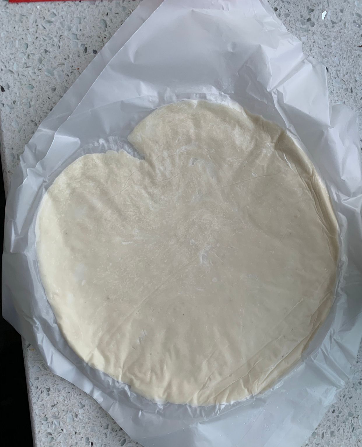 用手抓饼做成的馅饼成功!