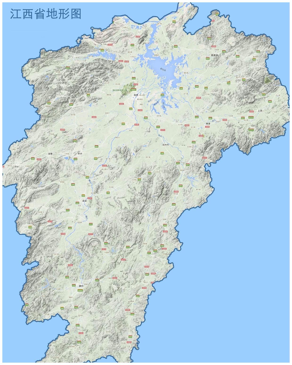 江西省地形图特别声明:以上文章内容仅代表作者本人观点,不代表新浪网