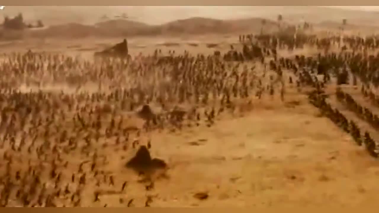 李连杰召唤千军万马为自己征战,场面壮观