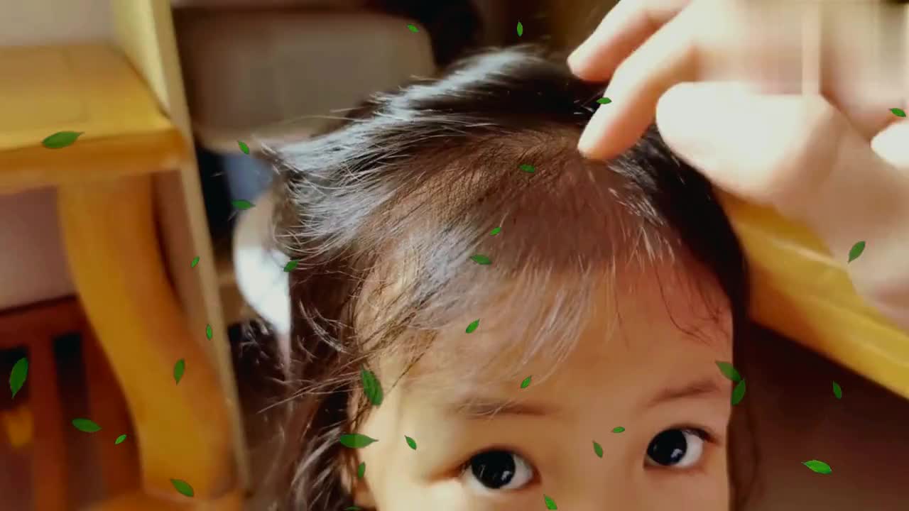 幼儿园的小朋友头发长虱子,我一大早把女儿拉起来检查头皮!