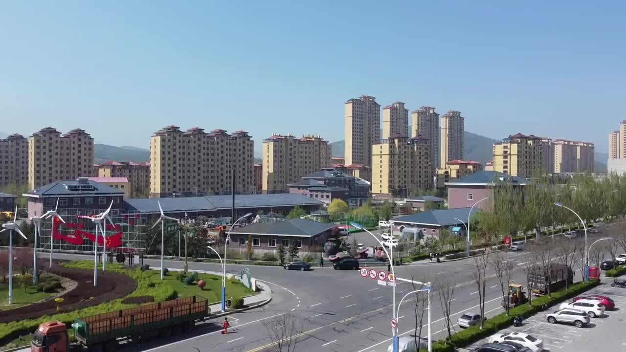 通化,中国医药之城,航拍吉林省通化县全景