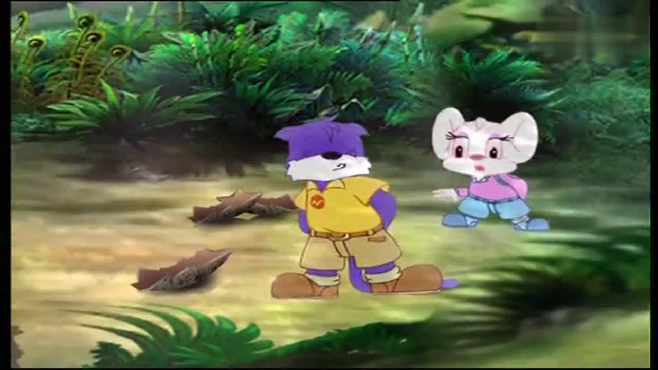 蓝猫和咖喱掉进了恐龙窝,小恐龙真可爱,恐龙妈妈回来了!