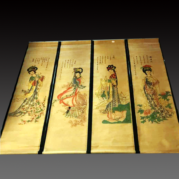 唐寅作四大美女图|写意|墨色|山水画|风骨|画派_新浪新闻