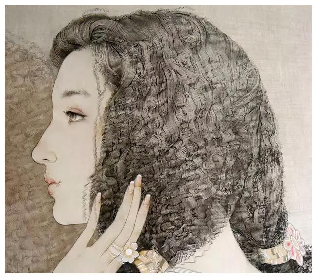 工笔画头发丝逼真得不敢看
