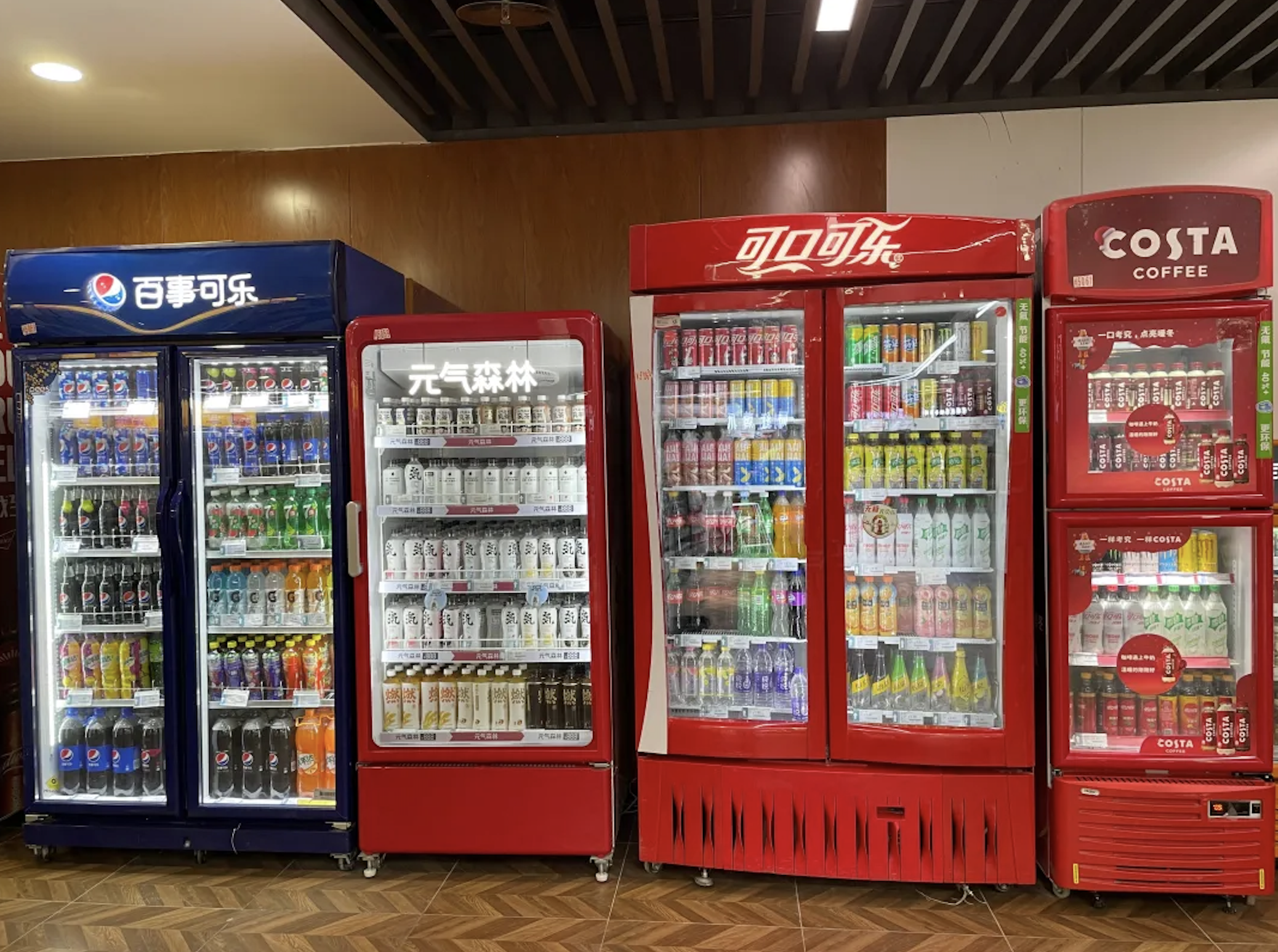 2,元气森林大战农夫山泉在国外,日本的唐吉诃德,德国的aldi,美国的