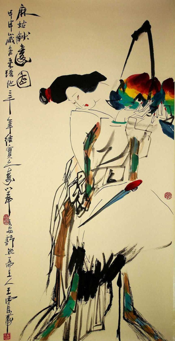 王西京的人物绘画作品太有个性了