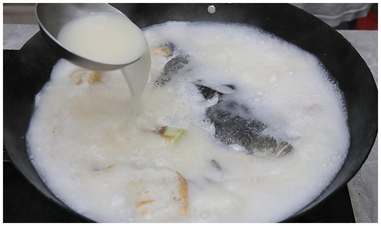 家常版鱼头汤,学会3个小技巧,鱼肉鲜嫩不腥,汤汁浓白如牛奶