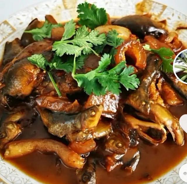 我的美食做法酱炖柳根鱼