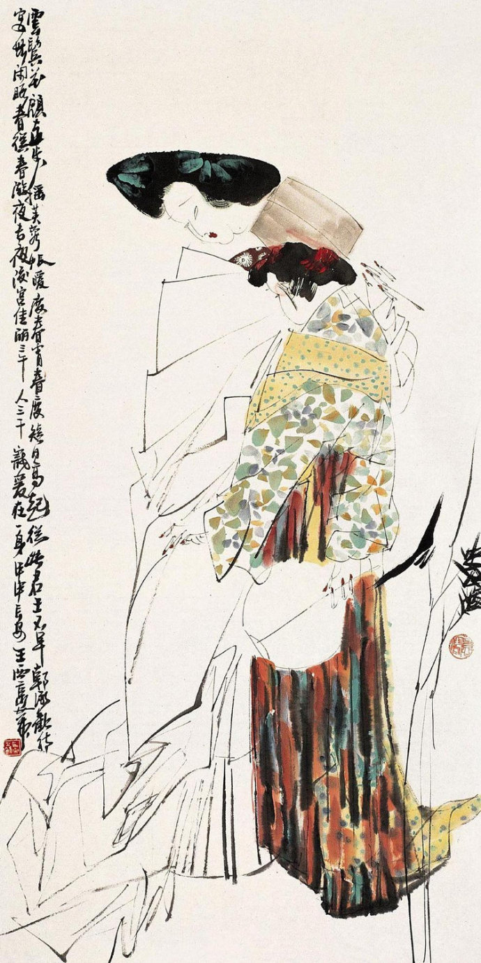 王西京的人物绘画作品太有个性了